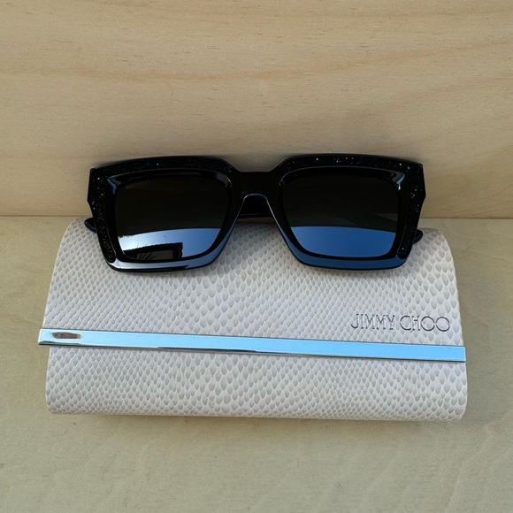 NEW Jimmy Choo Black Sunglasses - Picture 3 of 9